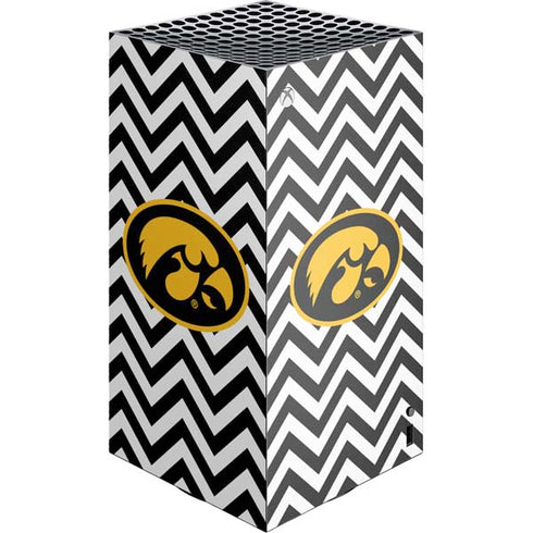 University of Iowa Hawkeyes Chevron Print XBox Series X Digital Edition Console Skin